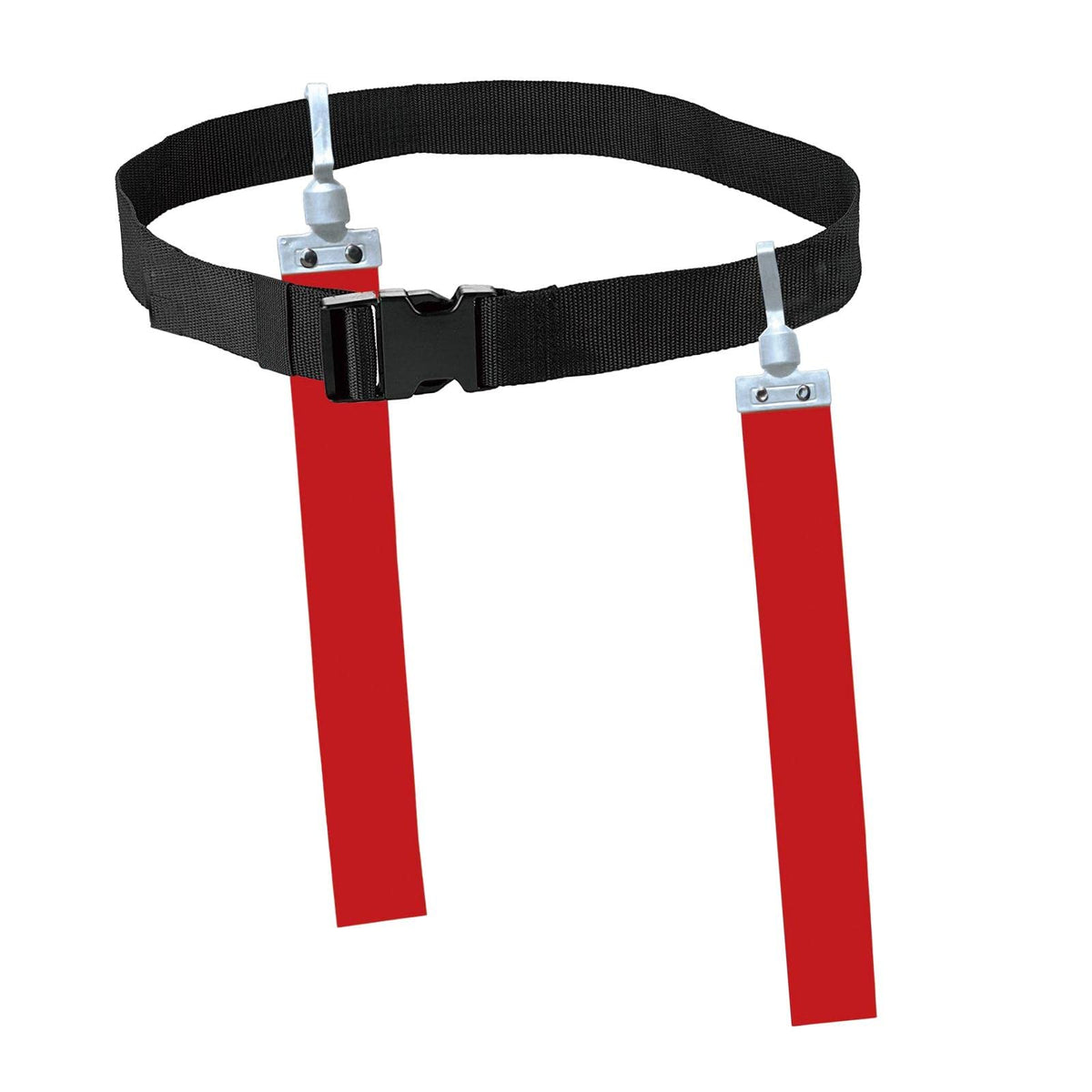 LOVIVER Football Waist Belt Rugby Tag Soccer Belt with Air Buckle Match for Adults and Youth Training, red