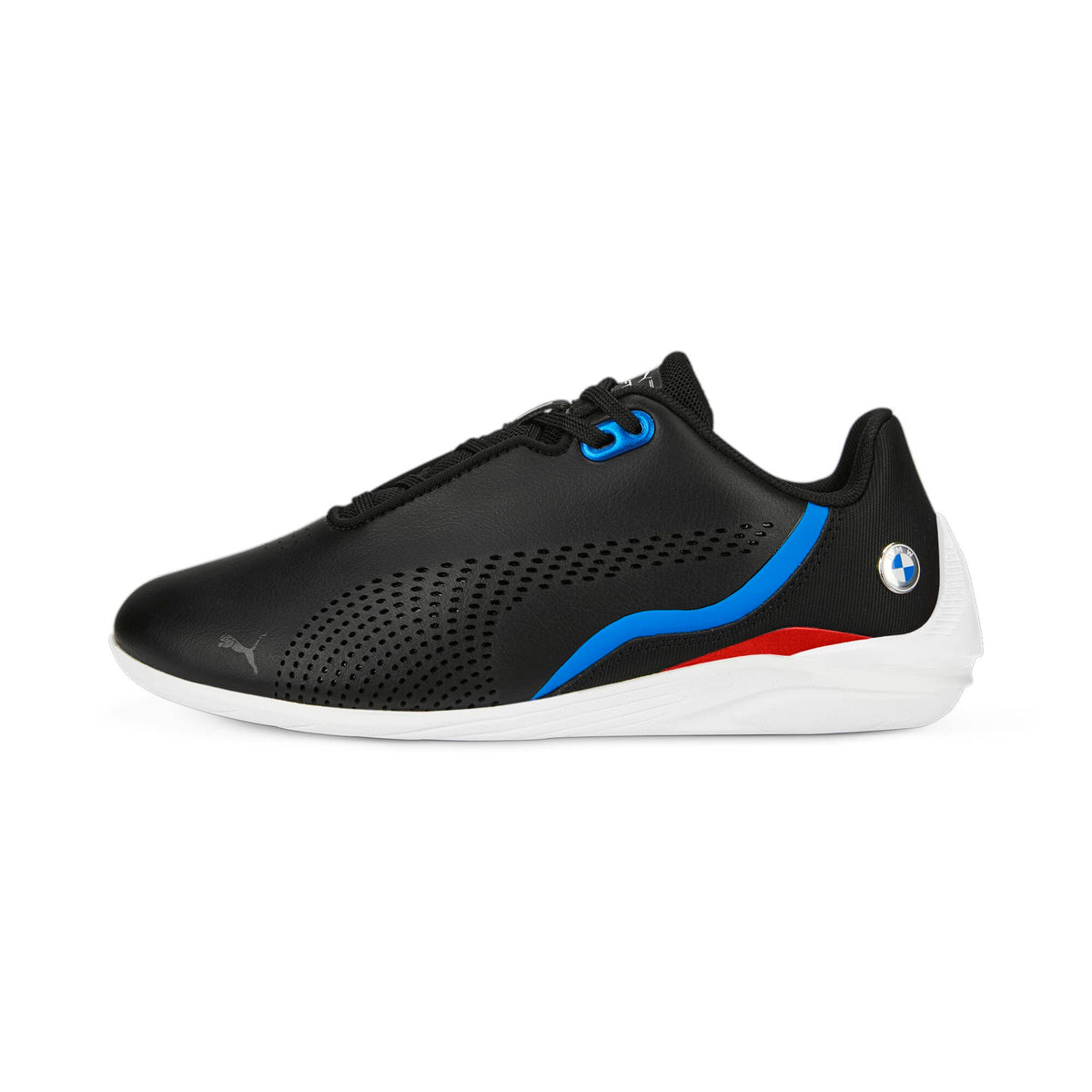 PUMA Mens BMW Motorsport Drift Cat Decima Sneaker, PUMA Mens Black-Pop Red-PUMA Mens White, 11.5