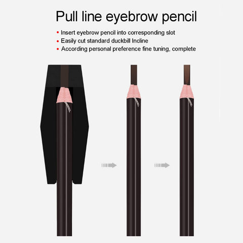 Eyebrow Pencil Sharpener, 4 in 1 Duckbill Shape Eyebrow Pencil Shaper Eyebrows Compact Pencil Shapers Cosmetic Eye Makeup Shaping Tool Duckbill Makeup Pencil Sharpeners for Home Salon Use