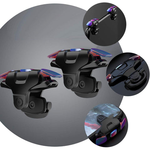 Hemobllo 1 Pair Gamepad Assist Game Trigger for Phone Game Controller Hand Grip Sensitive Aim Trigger Phone Game Trigger Aim Fire Trigger for Phone Metal Plastic Three Generations