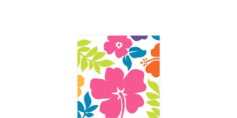 amscan Party Napkins, Hibiscus Beverage Napkins, Party Supplies, Multicolor, One Size, 100ct