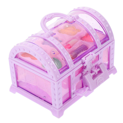 1 Set Suitcase Toy Rings for Kids Simulation Makeup Toy Kids Washable Makeup Toys Toddler Rings Kids Play Makeup Starter kit Rings for Girls Kid Jewelry Cosmetic Child Plastic