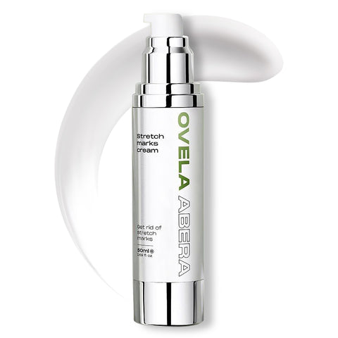 Abera Ovela Maternity Stretch Mark Cream for Pregnancy and Weight Fluctuations, Stretch Mark Treatment Pregnancy Must Haves, Deep Stretch Mark Removal, All Skin Types, 1.69 fl oz