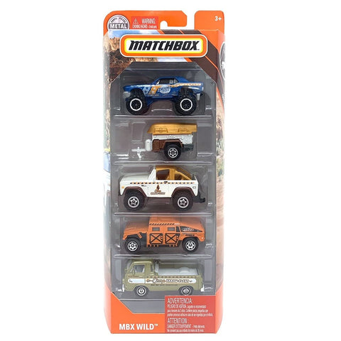 Matchbox 2019 Rescue 5 Pk (Sea Hunter, Baja Bandit, Subaru Impreza, Pierce Dash Fire, Trail Tracker)