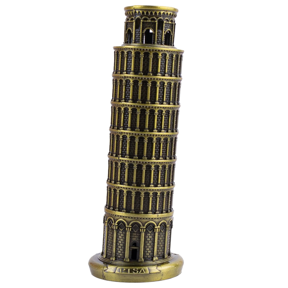 Framendino, Leaning Tower of Pisa Ornament Metal Leaning Tower of Pisa Statue Souvenir Figurine Tower Model for Party Home Decoration