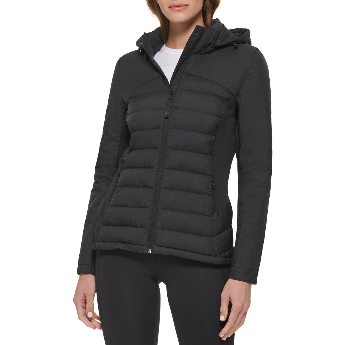Calvin Klein womens Outerwear puffer,Black,Small