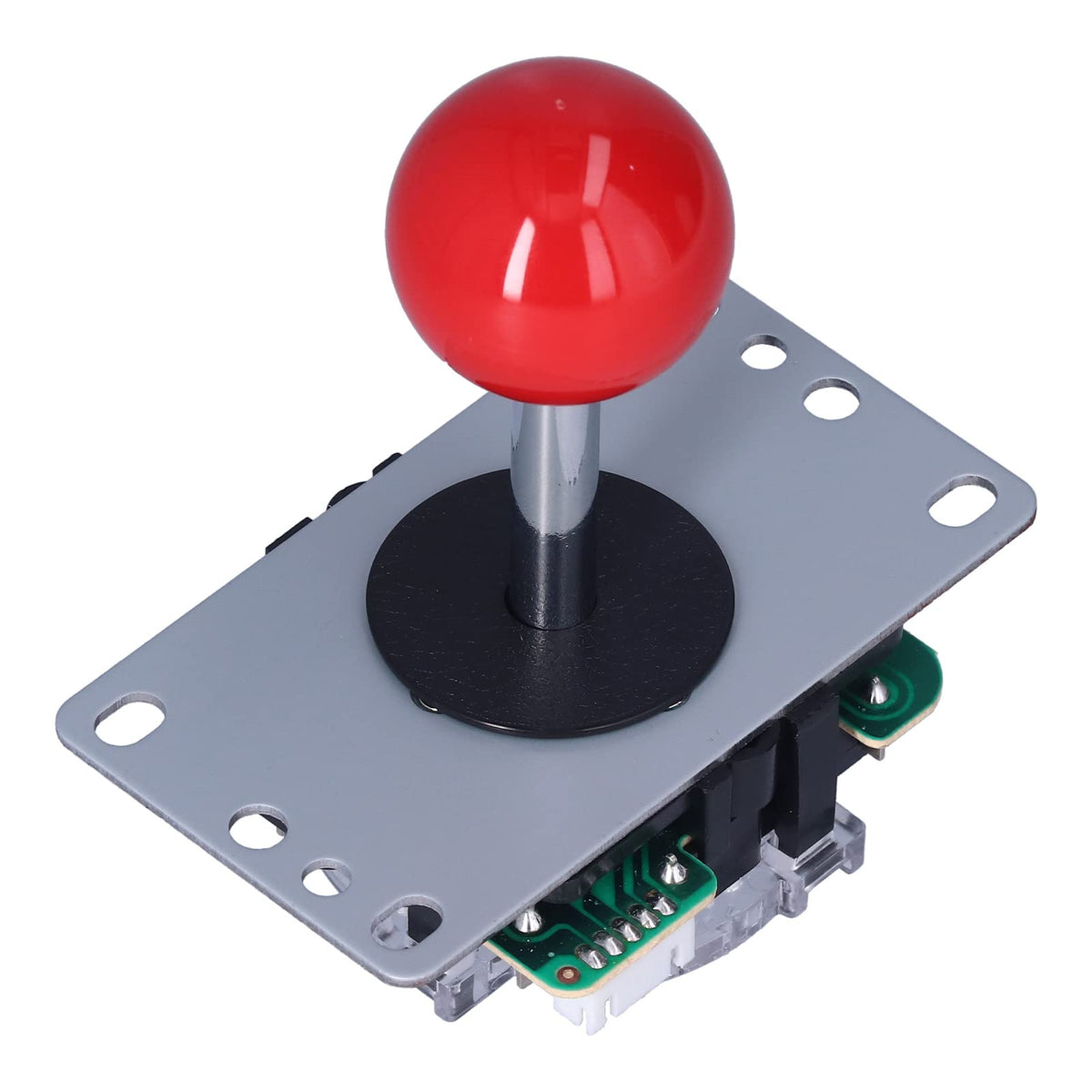 Arcade Classic Competition 5 Pin Stick Rocker 8 Ways Joystick for PC Box 360, for PS2, for PS3 Games Arcade DIY Kit Parts Mame Jamma Game Consoles(red)