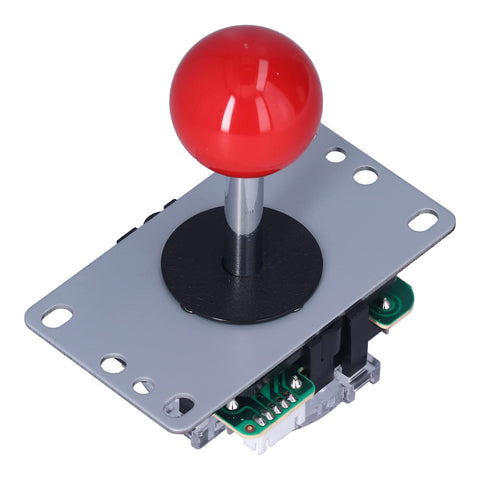 Arcade Classic Competition 5 Pin Stick Rocker 8 Ways Joystick for PC Box 360, for PS2, for PS3 Games Arcade DIY Kit Parts Mame Jamma Game Consoles(red)