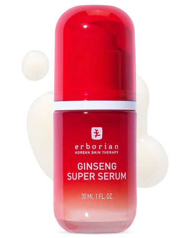 Erborian Ginseng Face Super Serum, 30 ml - Hydrating & Brightening Facial Serum for Women & Men - Fine Lines, Wrinkles & Uneven Skin Tone - Hyaluronic Acid Serum for Firmer Skin & Natural Glow