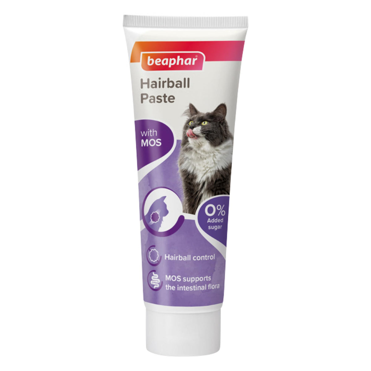 Beaphar | Hairball Paste for Cats | Promotes Natural Passage of Hairballs | Prebiotic Aids Digestion | Tasty Healthy Malt Treat | 100g Tube