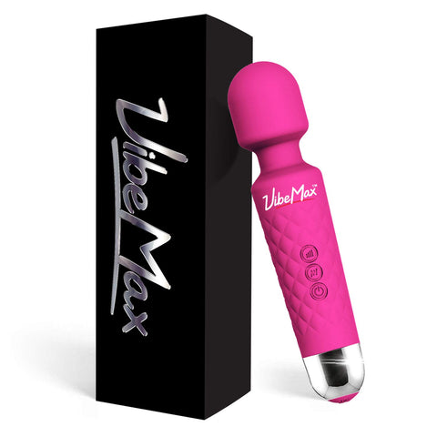 Rechargeable Personal Massager - Powerful Multi Speed Vibration - Whisper Quiet - Waterproof - for Muscle Tension Relief - Pink