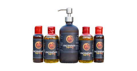 All Natural Encompass Oil, Body Oil, Hair Oil, Natural Skin Care, 8 oz (Plastic Bottle)