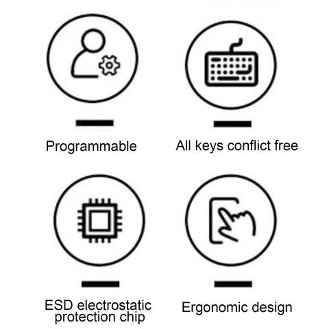 Yoidesu USB Mini Keypad 2 Keys, One Handed Programmable Macro Keypad, Red Switch RGB LED Customize Mechanical Gaming Keyboard with Electrostatic, for Gaming Office Media