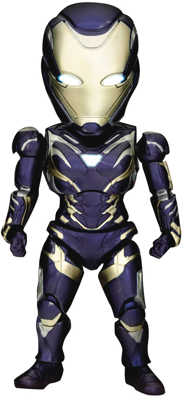 Beast Kingdom Avengers Endgame: Iron Man MK49 Rescue Suit EAA-109 Egg Attack Action Figure, Multicolor