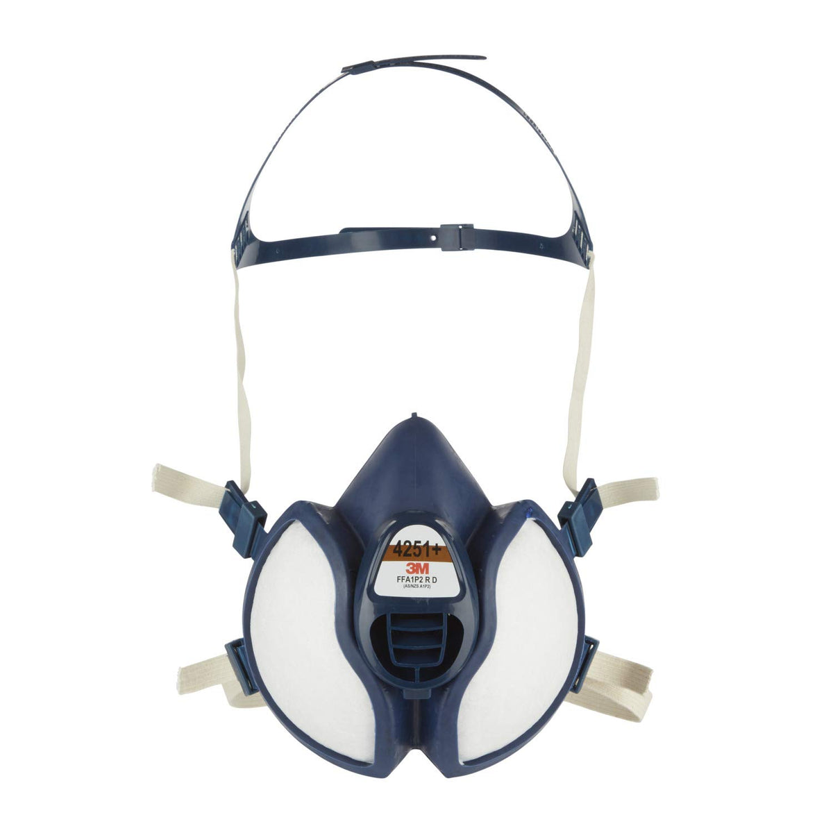 3M Spray Paint Respirator 4251+, A1P2, Maintenance Free Half-Mask, Against Organic Gases And Vapours, 1 Pack,Blue