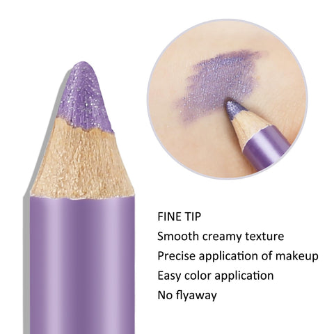 Boobeen Glitter Eyeliner Set - 12 Pcs Colored Metallic Cream Eyeliners & Eyeshadow Pencil Sticks, Long Lasting Gorgeous Makeup Pen for Women