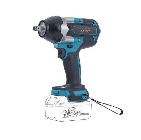 KATSU FIT-BAT 21V Brushless Cordless Impact Wrench 1/2 Inch 700N.M High Torque Battery Powered Electric Impact Wrench with Brushless Motor, No Battery or Charger 102471