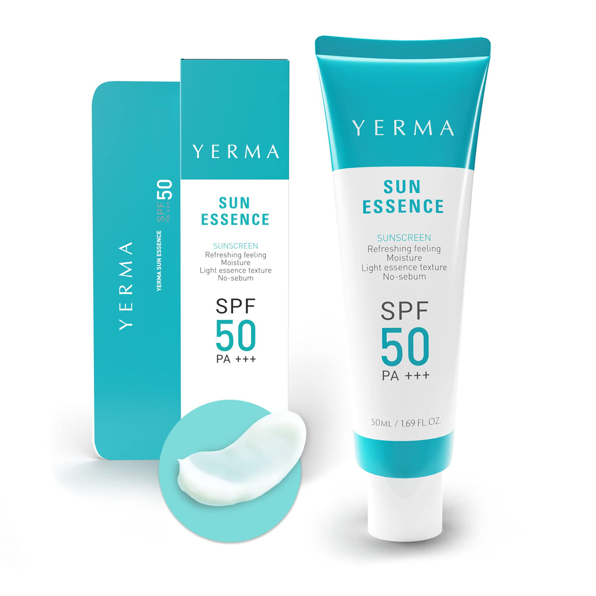 YERMA Face Sunscreen Primer Essence SPF50+/PA+++ 1.7oz - Light Essence Sun Cream that is good for daily care