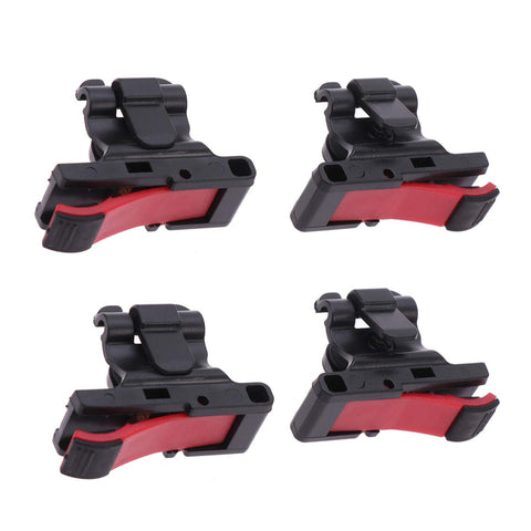 Hemobllo 4Pcs Mobile Game Controller Game Buttons Game Shooting Button (Black and Red)