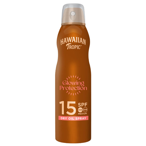 Hawaiian Tropic Protective Dry Argan Oil Continuous Spray SPF 15 177ml | Dry Oil Spray