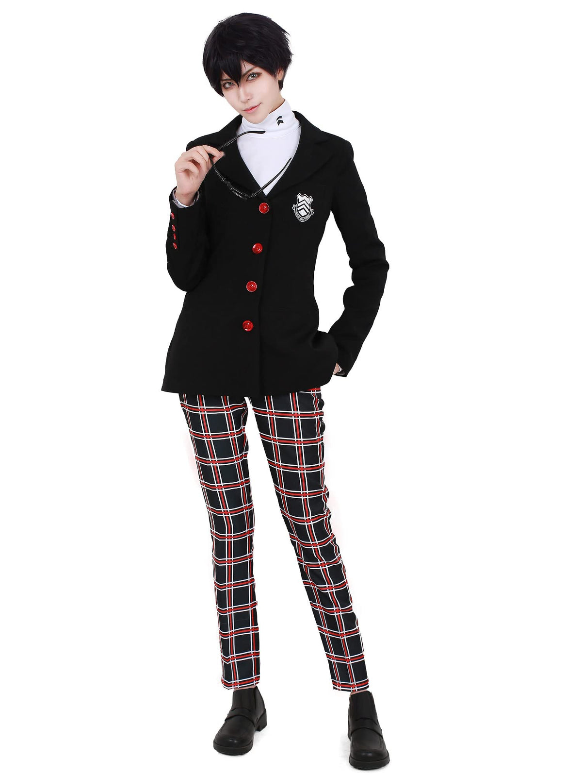 miccostumes Men's Costume Academy School Student Cosplay Winter Uniform Fullset(Men S)