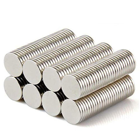 Hyoocct 100 Pieces 10x1mm Kitchen Refrigerator Small Neodymium Fridge Magnets for Crafts Whiteboard Office Magnet