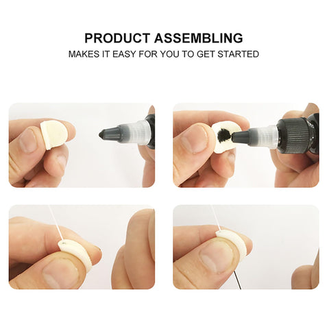 Eyebrow Mapper with Strings, String/symetric brow drawing marking ruler, Microblading Line Marker Ruler Eyebrow Tattoo Measuring Tool With 15pcs Thread Lines for Eyebrow Mapper (black)