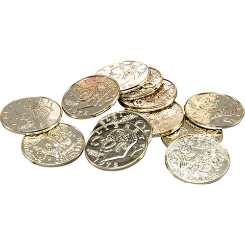 PARTYRama Pirate Party Plastic Coins x 144 - Perfect for Treasure Hunts!