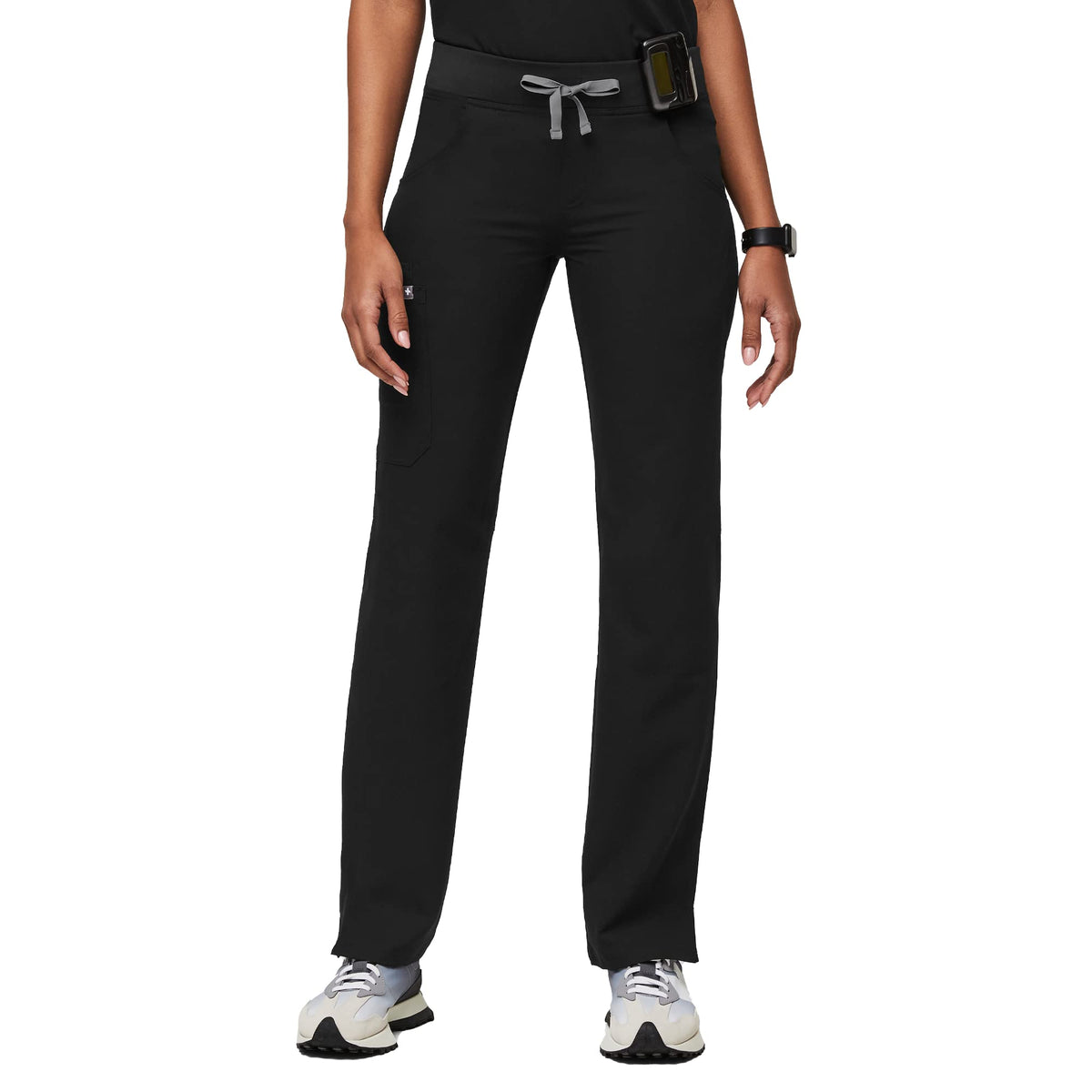 FIGS Kade Cargo Scrub Pants for Women - Black, XS