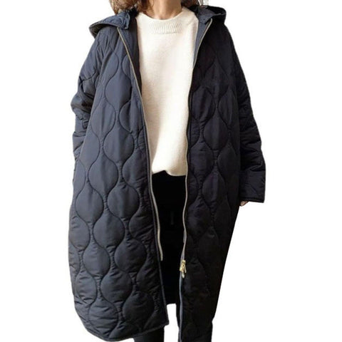 Womens Down Jacket Pure Color Loose Fit Puffer Coat Natural Down Filling Thermal Mid Length Outerwear Jacket Soft Packable Mountaineering