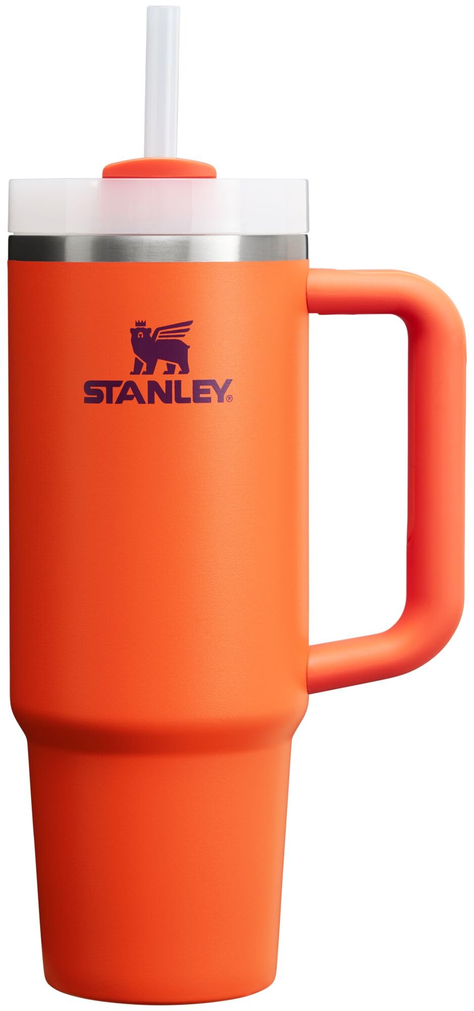 Stanley Quencher H2.0 FlowState Stainless Steel Vacuum Insulated Tumbler with Lid and Straw for Water, Iced Tea or Coffee, Smoothie and More, Tigerlily Plum, 30oz, 10-12551-013