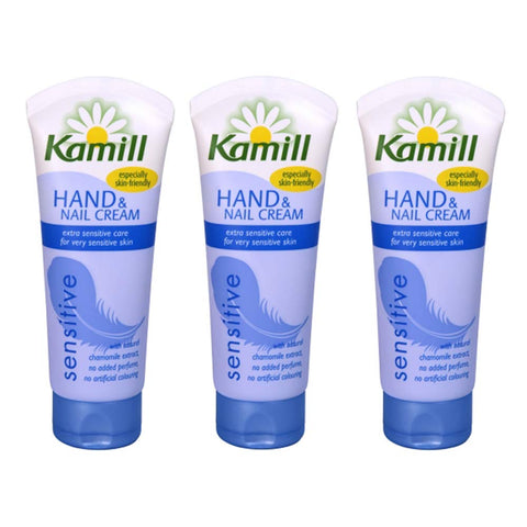 Kamill Sensitive Hand & Nail Cream 100ml - Choose Quantity (3x100ml)