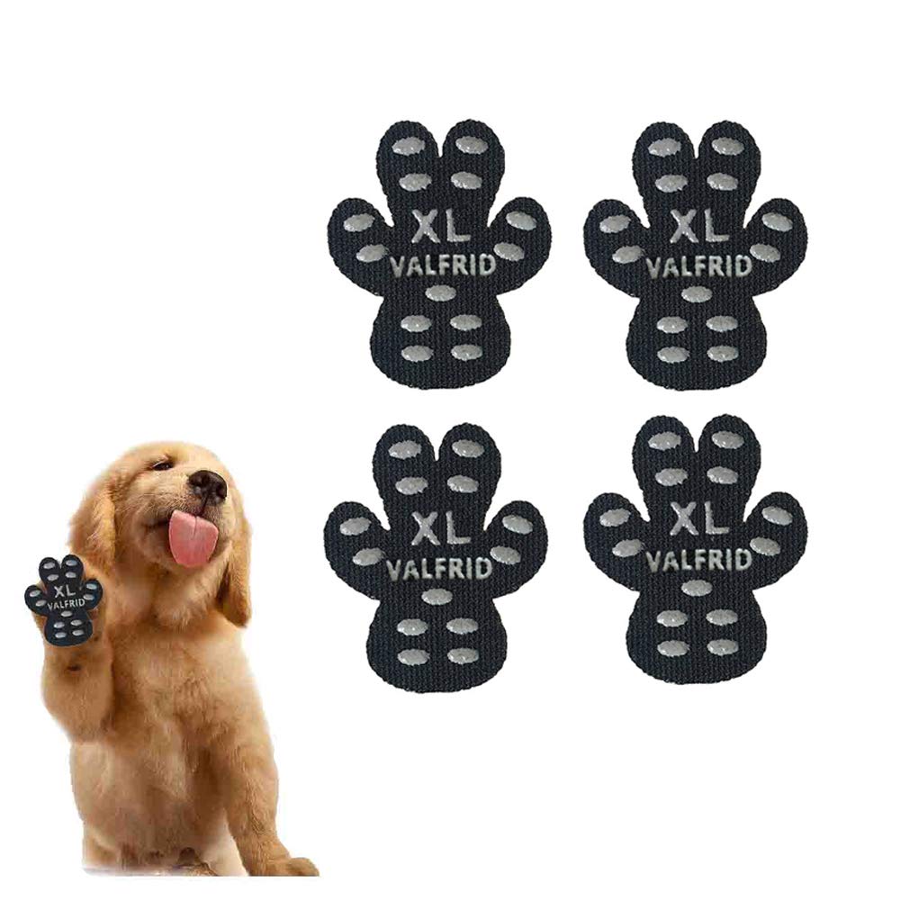Dog Paw Protector Rugged Anti Slip 24 Pieces,Disposable Self Adhesive Resistant Dog Shoes Booties Socks Replacemen XL