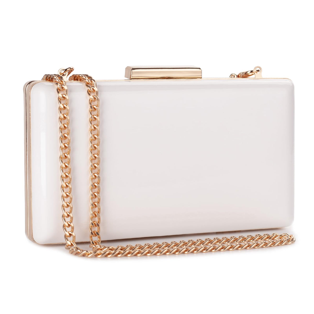 Hupifaz Evening Purse - Small Clutch Purses for Women Wedding and Party, Women's Formal Evening Bag, White