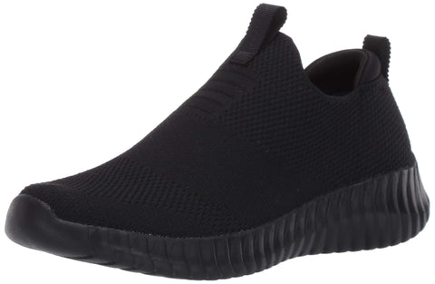Skechers Boy's Elite Flex-Wasik Sneaker, Black/Black, 1.5 Little Kid