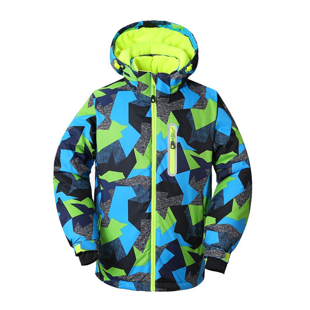 HOTIAN Boys Ski Jacket Colorful Waterproof Insulated Snow Coat Windproof Unisex Winter Outdoor Coats