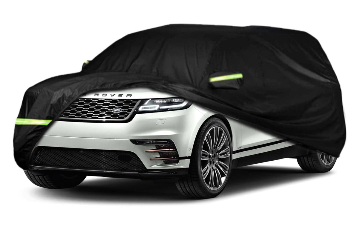 Car Cover Compatible with Land Rover Range Rover Sport 2014-2024,6-Layers 210T Windproof All Weather Waterproof UV Sun Protection Snow Dust Storm Resistant with Straps Outdoor Covers