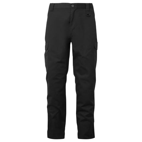 Osbauer Mens Workwear Trousers YKK Zip Work Wear Cargo Multi-Pocket Builders DIY - Black - Mitre - 36W Long