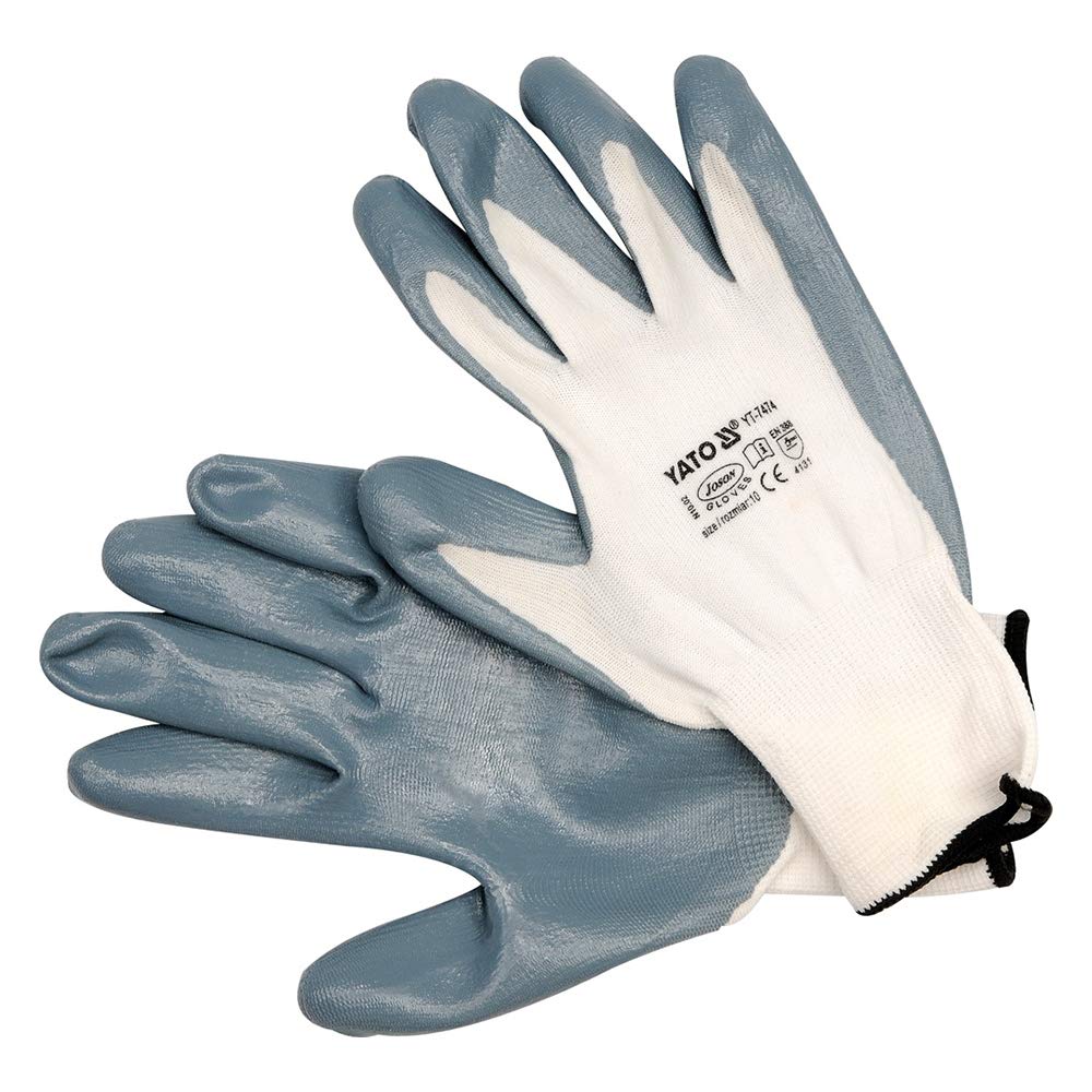 Yato professional 7474 Oil Resistant Work Gloves - 10 "