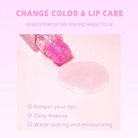 Generic Boss Up Color Changing Lip Oil, 2024 New Lip Gloss Base, Color Changing Lip Oil, Moisturizing Color Changing Lip Gloss, Color Changing Lipstick, Transparent Plumping Lip Oil