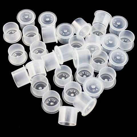 Tattoo Ink Caps Cups - SOTICA 300PCS #14 Medium Plastic Tattoo Ink Cups Microblading Makeup Tattoo Pigment Ink Caps with Base White for Tattoo Ink Tattoo SuppliesÃƒÆ’Ã†â€™Ãƒâ€šÃ‚Â¢ÃƒÆ’Ã‚Â¢ÃƒÂ¢Ã¢â€šÂ¬Ã…Â¡Ãƒâ€šÃ‚Â¬ÃƒÆ’Ã¢â‚¬Å¡Ãƒâ€šÃ‚Â¦
