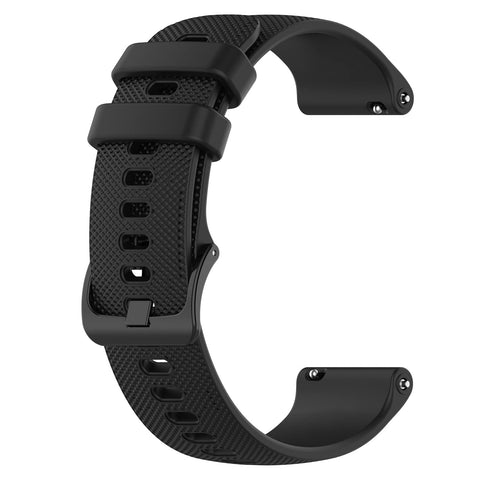 LOKEKE Compatible with Garmin Forerunner 255 Replacement Band, 22mm Replacement Silicone Wrist Watch Band Strap Compatible with Garmin Forerunner 255/Vivoactive 4(Silicone Black)