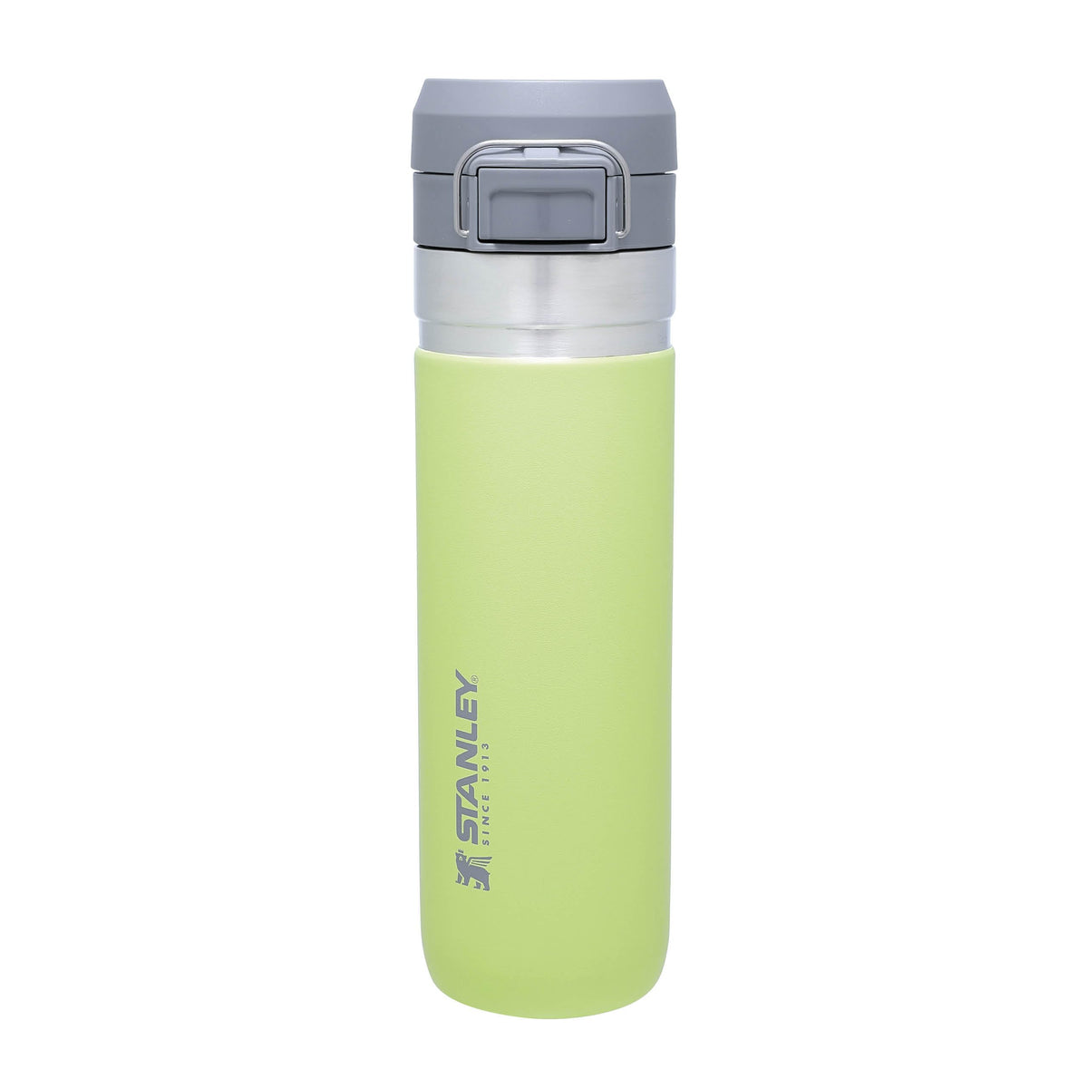 Stanley Quick Flip Stainless Steel Water Bottle 0.71L - Keeps Cold For 12 Hours - Leakproof - BPA-Free Thermal Flask - Dishwasher Safe - Cup Holder Compatible - Citron