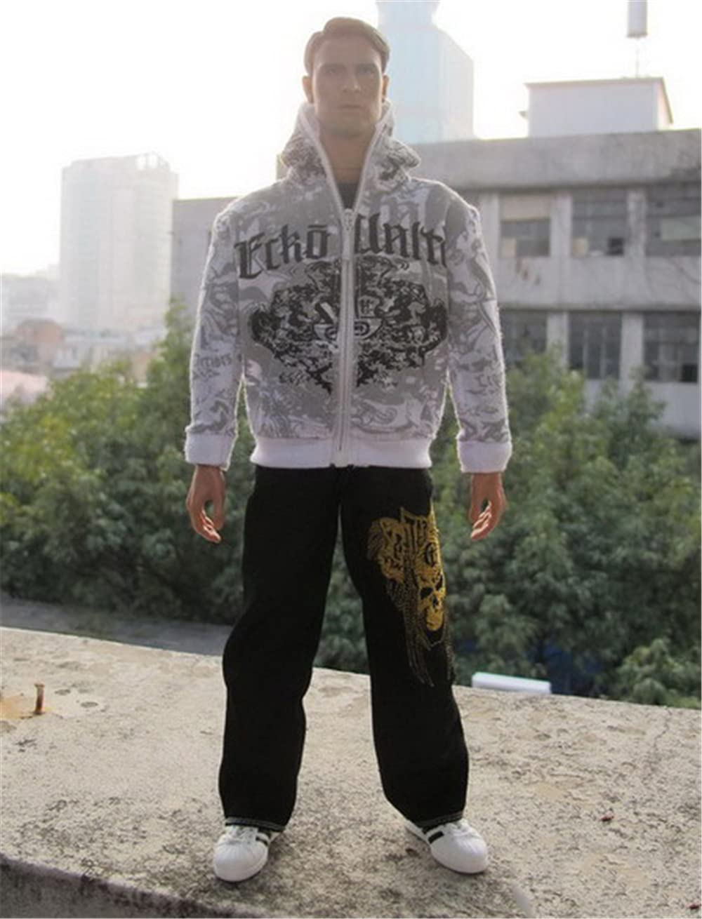 HiPlay 1/6 Scale Figure Doll Clothes, T-Shirt+Jacket+Pants, Outfit Costume for 12 inch Male Action Figure Phicen/TBLeague CM112
