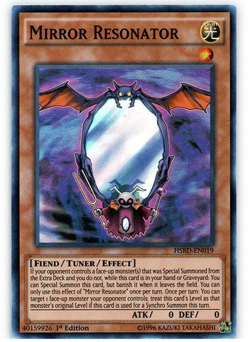 Yu-Gi-Oh! - Mirror Resonator (HSRD-EN019) - High-Speed Riders - 1st Edition - Super Rare