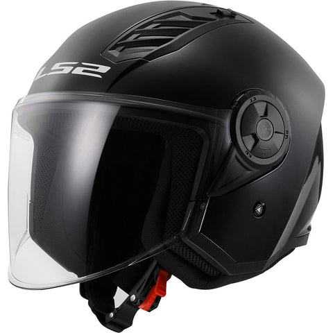 Open Motorcycle Helmet LS2 Airflow L Black Gloss XL dull black