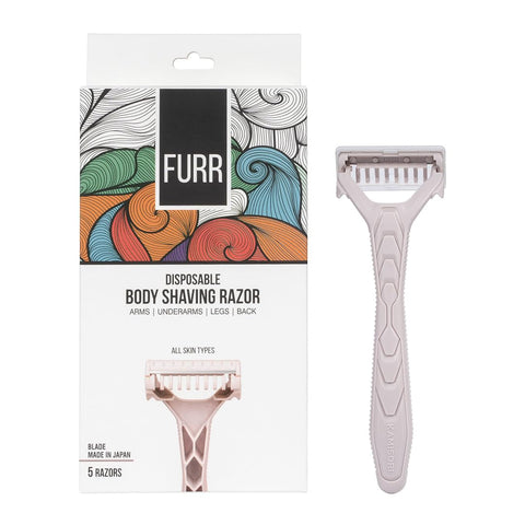 FURR Disposable Body Hair Removal Shaving Razor (Body Razor)