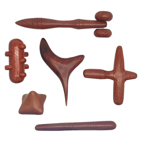 Vie Naturals-Thai Massage Tool Set, 6 Items. Traditional Reflexology, Multicolor, One Size