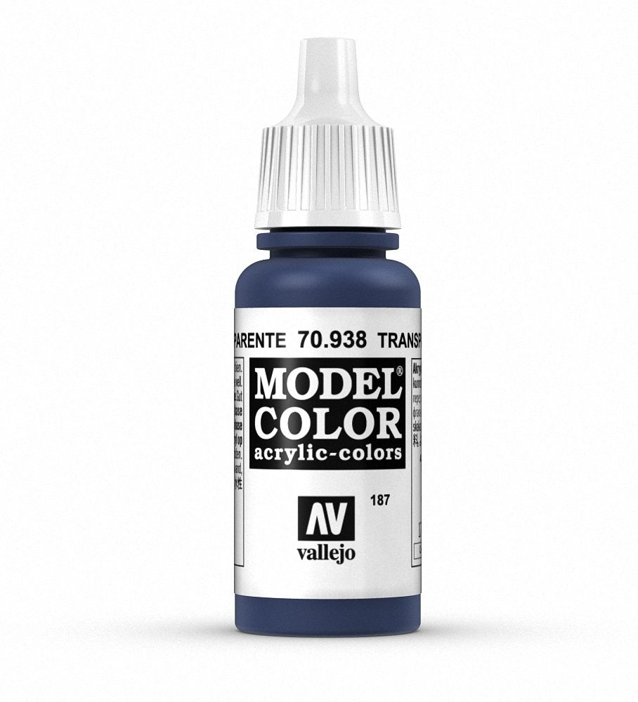 Vallejo Transparent Blue Paint, 17ml