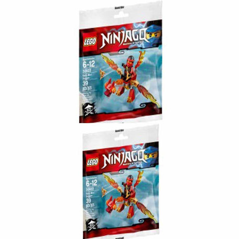 LEGO Ninjago Kai's Mini Dragon 30422 Polybag Set, 39 Pieces (2 Sets)